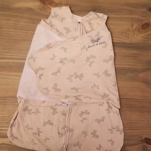 Light pink/Mauve baby girl Halo Sleepsack Swaddle